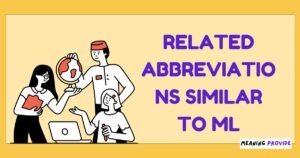 Related Abbreviations Similar to ML